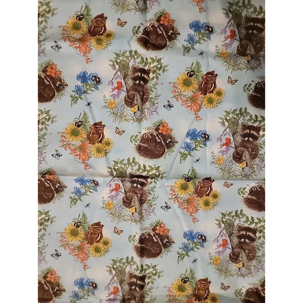 Set of 2 Handcrafted Standard Woodland Animals Pillowcases